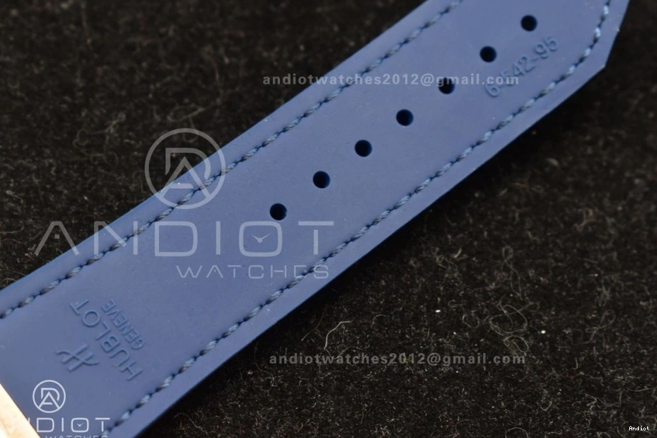Diamond Classic Strap Best Fusion on Blue Dial Blue with Edition SS HBF Bezel Gummy 1:1 A2892 45mm 1203